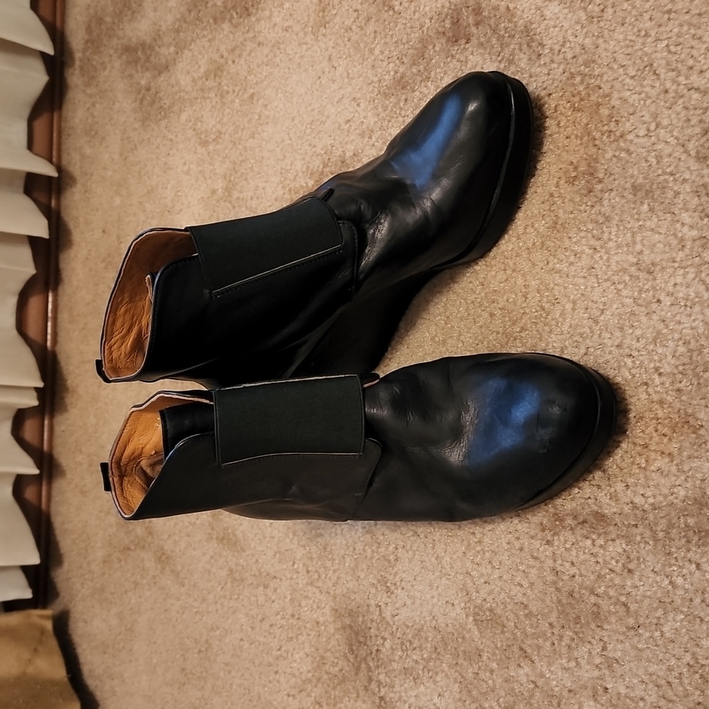 COCLICO Biker Wedge Boots